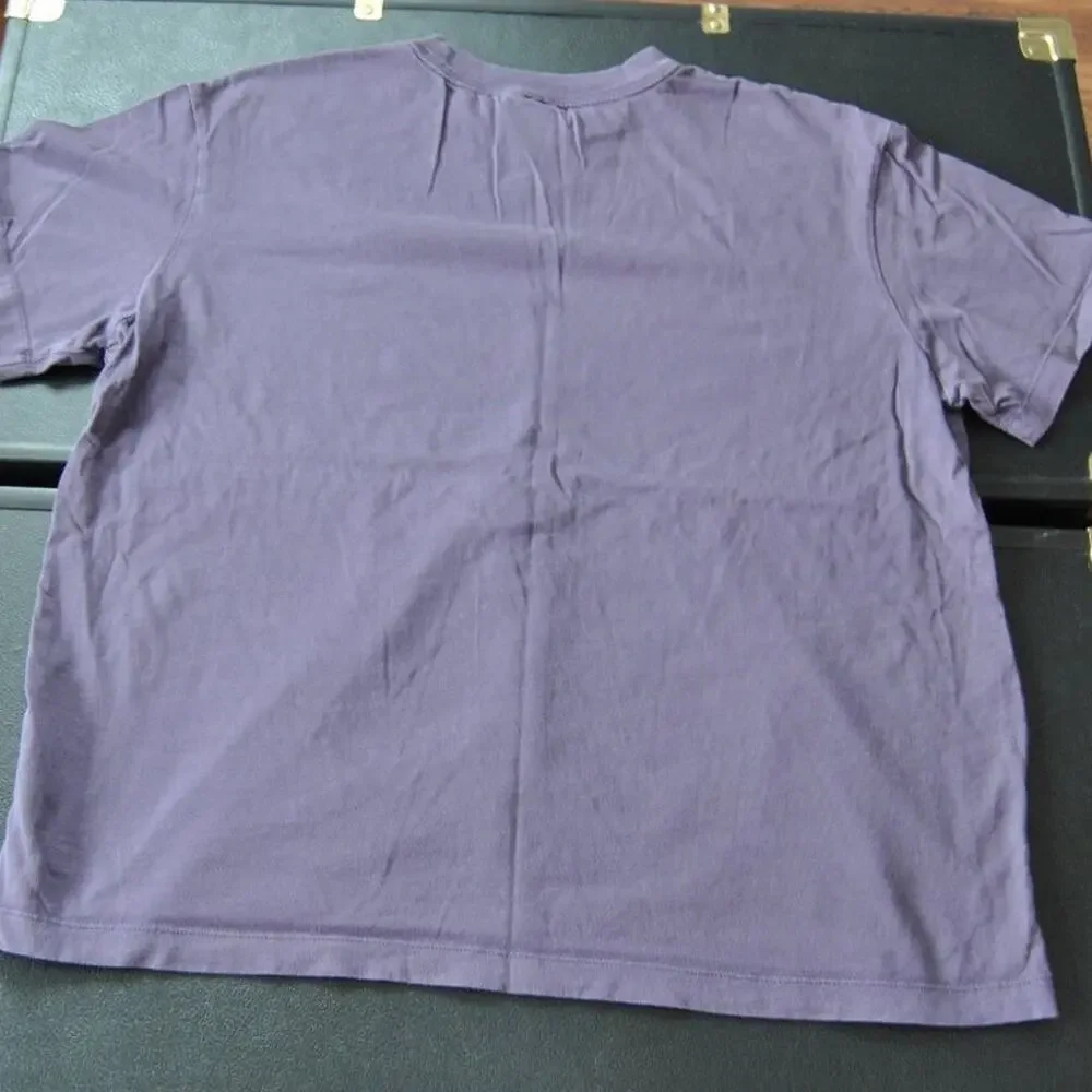 Nike Purple Center Swoosh Logo Short Sleeve Shirt Medium